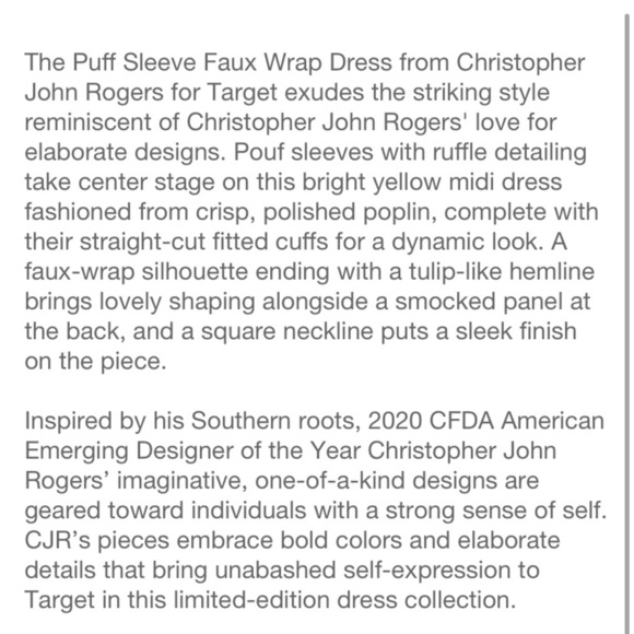 CHRISTOPHER JOHN ROGERS PUFF SLEEVE WRAP DRESS SIZE‎ 4 - Picture 5 of 7